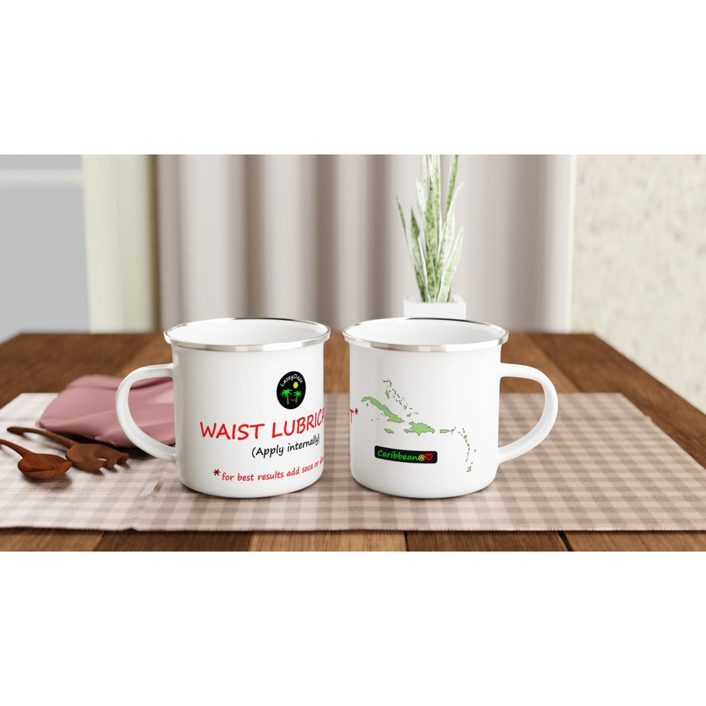 LazeyDaze Caribbean Waist Lubricant enamel mug