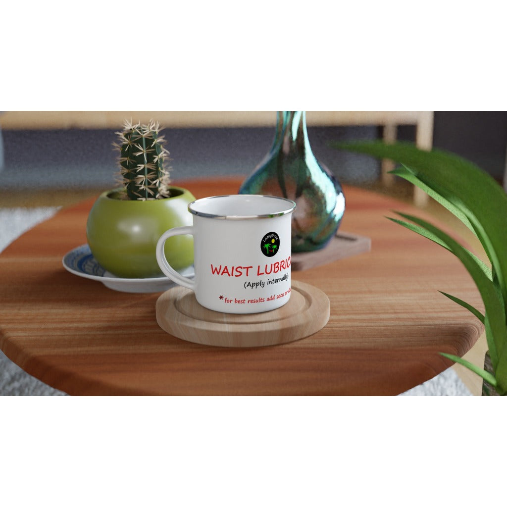 LazeyDaze Caribbean Waist Lubricant enamel mug