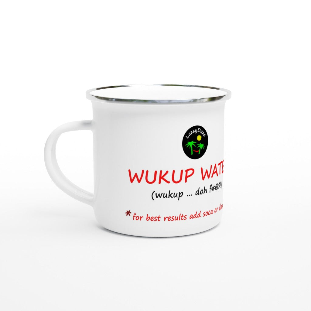 LazeyDaze Caribbean Wukup Water enamel mug