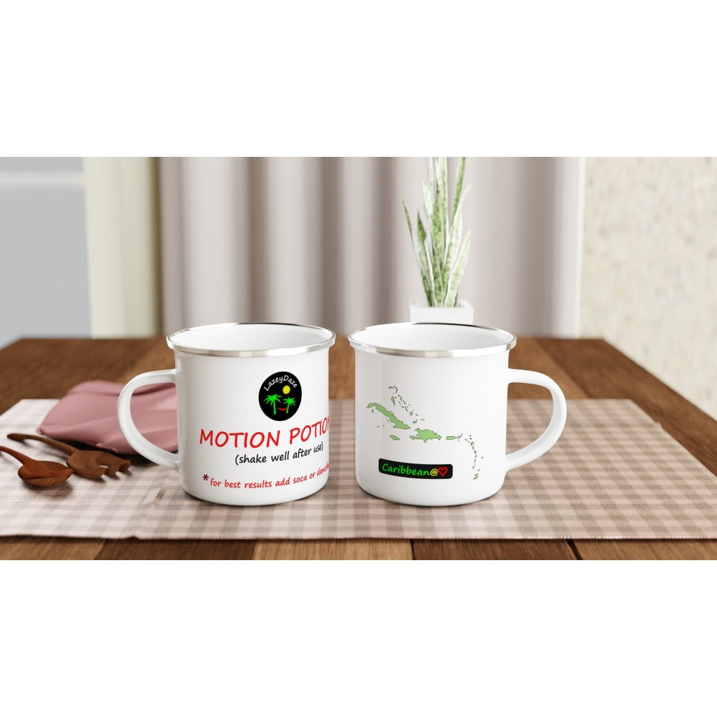 LazeyDaze Caribbean Motion Potion enamel mug
