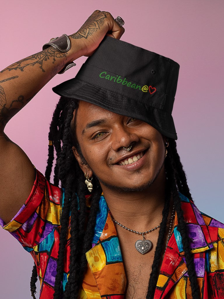 LazeyDaze Caribbean organic bucket hat