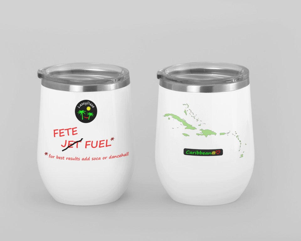 LazeyDaze Caribbean wine tumbler