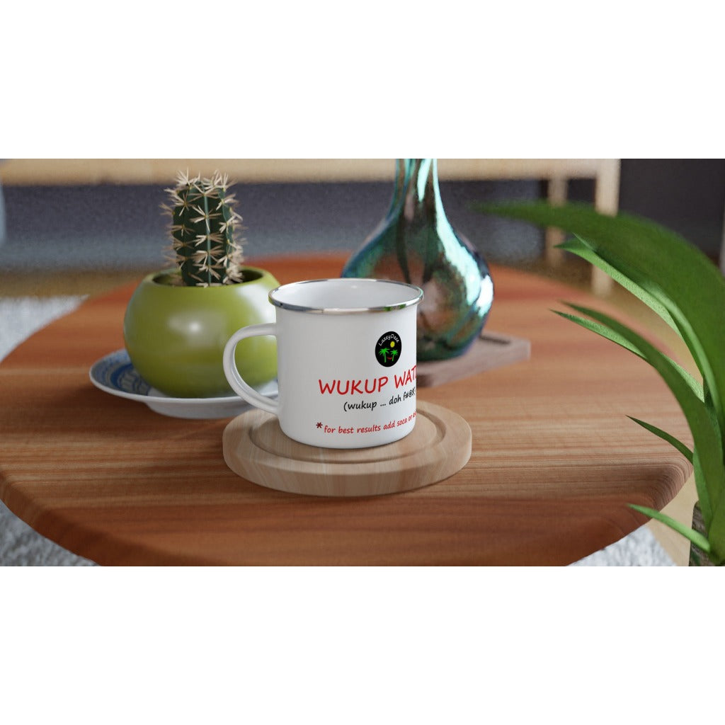 LazeyDaze Caribbean Wukup Water enamel mug