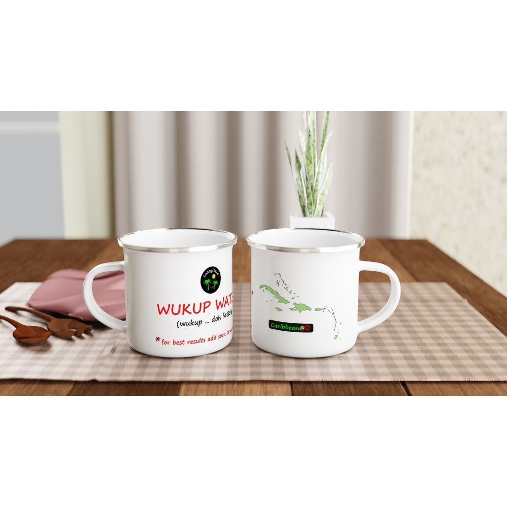 LazeyDaze Caribbean Wukup Water enamel mug
